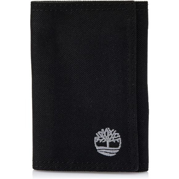 Men’s Trifold Nylon Wallet, Black
